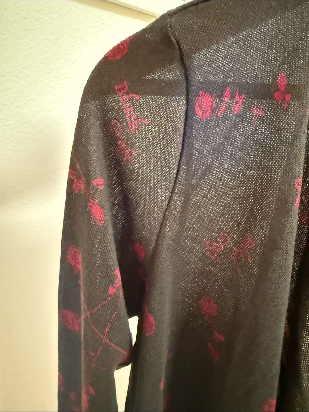 NWT Blackcraft Cult Black Sheer Cardigan Mesh Rose Embroidery Medium Gothic Emo - Picture 13 of 14